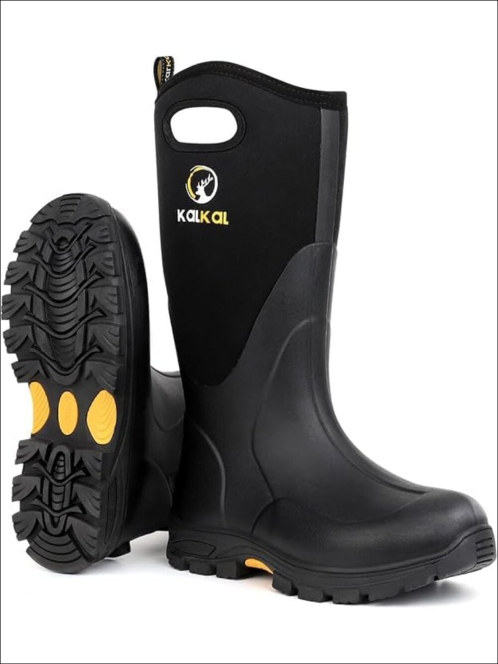 Waterproof Insulated Neoprene Rubber Rain Boots for Men and Women, Anti-Slip